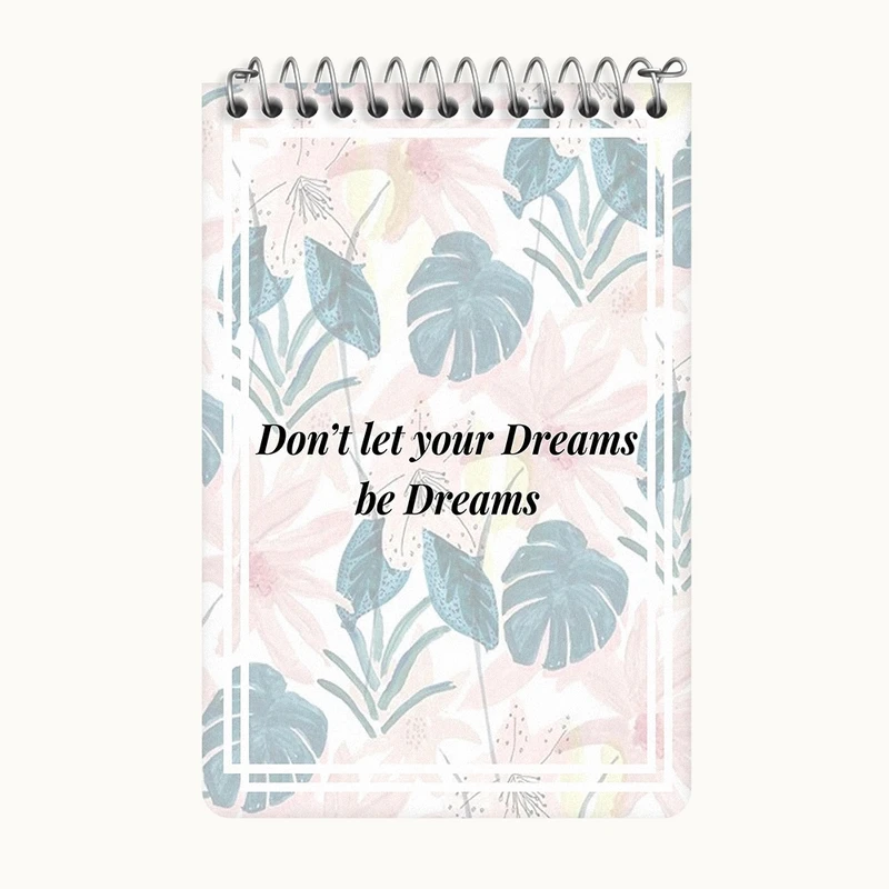 دفتر یادداشت 50 برگ خندالو طرح Don't Let Your Dreams Be Dreams کد F11498