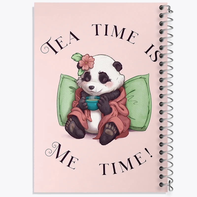 دفتر طراحی 50 برگ خندالو طرح وقت چایی کد F949