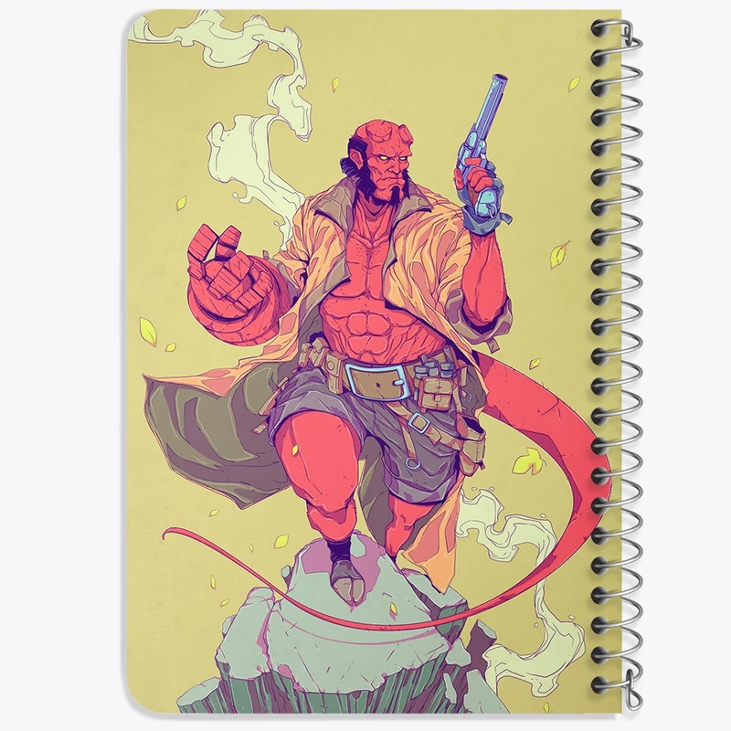 دفتر یادداشت 50 برگ خندالو طرح Hellboy کد F224