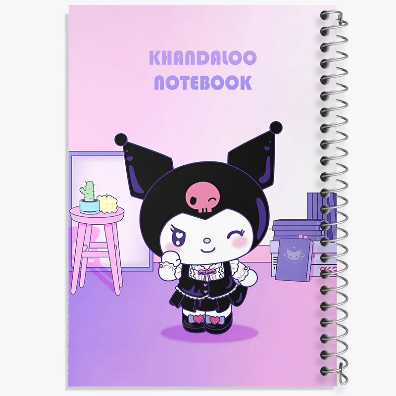 دفتر نقاشی 50 برگ خندالو طرح کرومی (Kuromi) کد N8991