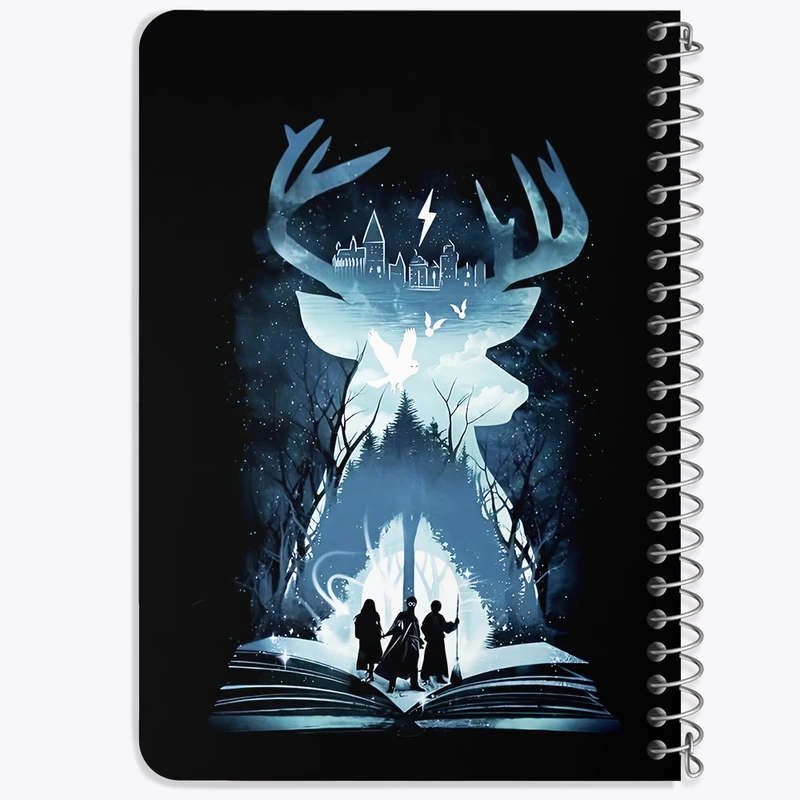 دفتر یادداشت 50 برگ خندالو طرح هری پاتر (Harry Potter) کد F4448