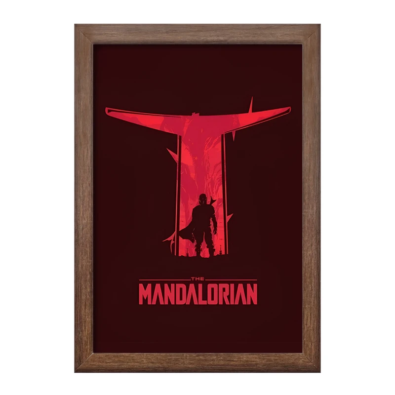 تابلو خندالو طرح مندلورین (The Mandalorian) کد F13749