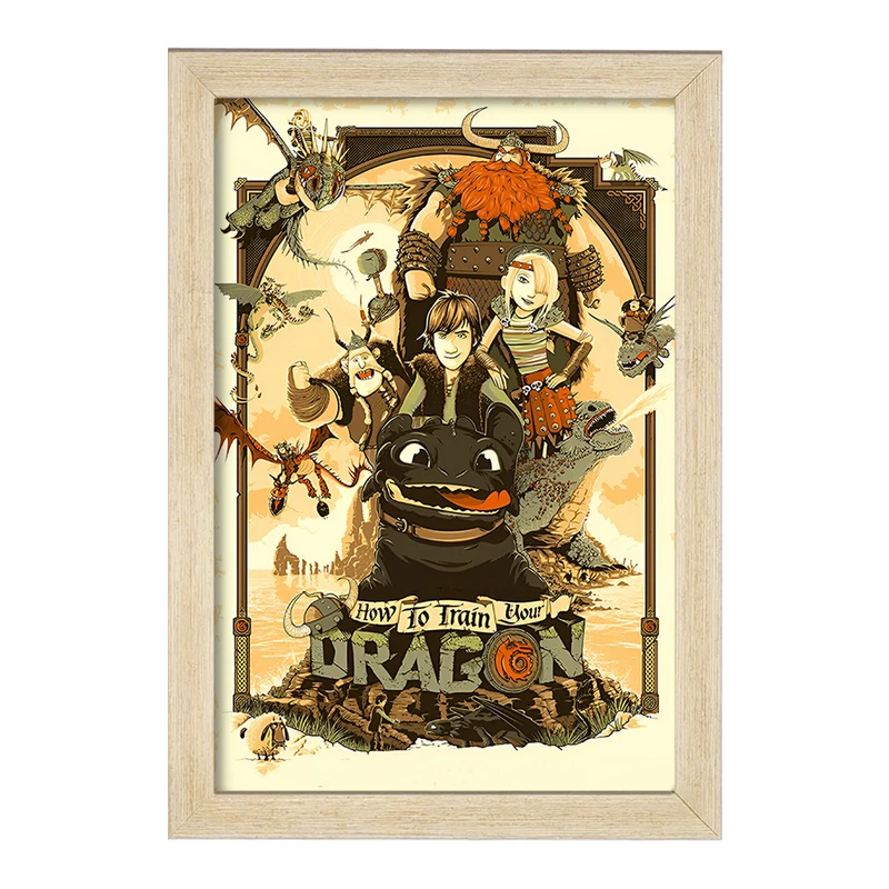 تابلو خندالو طرح چگونه اژدهای خود را تربیت کنیم کد F13571