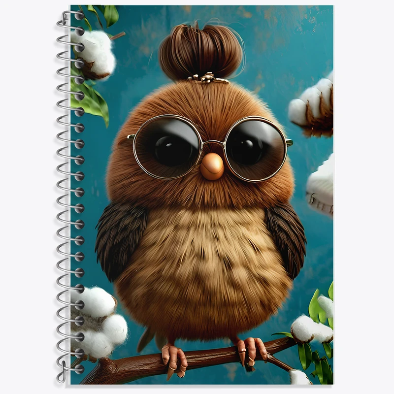 دفتر زبان دوخط 50 برگ خندالو طرح جوجه بامزه کد F12804