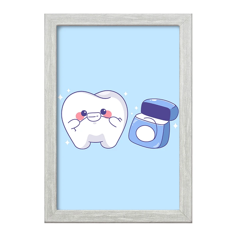تابلو خندالو طرح دندان و دندان پزشکی کودکانه کد 36739
