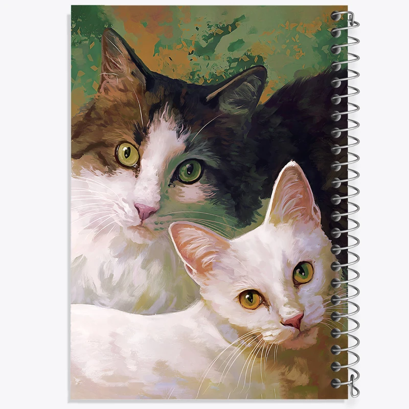 دفتر مشق 50 برگ خندالو طرح گربه ها کد F9329