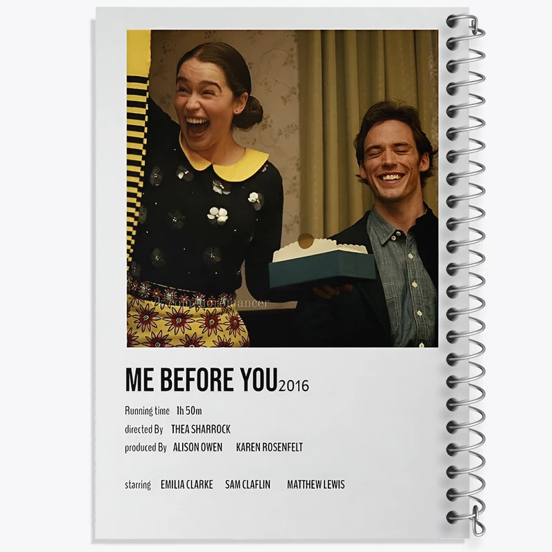 دفتر مشق 100 برگ خندالو طرح من قبل از تو (Me Before You) کد F13009