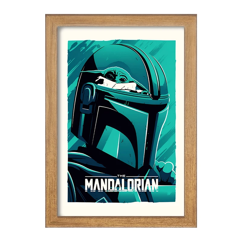 تابلو خندالو طرح مندلورین (The Mandalorian) کد F13743