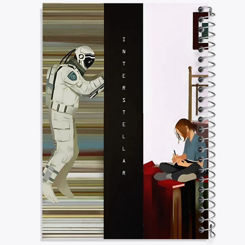 دفتر لیست خرید 50 برگ خندالو طرح میان ستاره ای (Interstellar) کد F10485