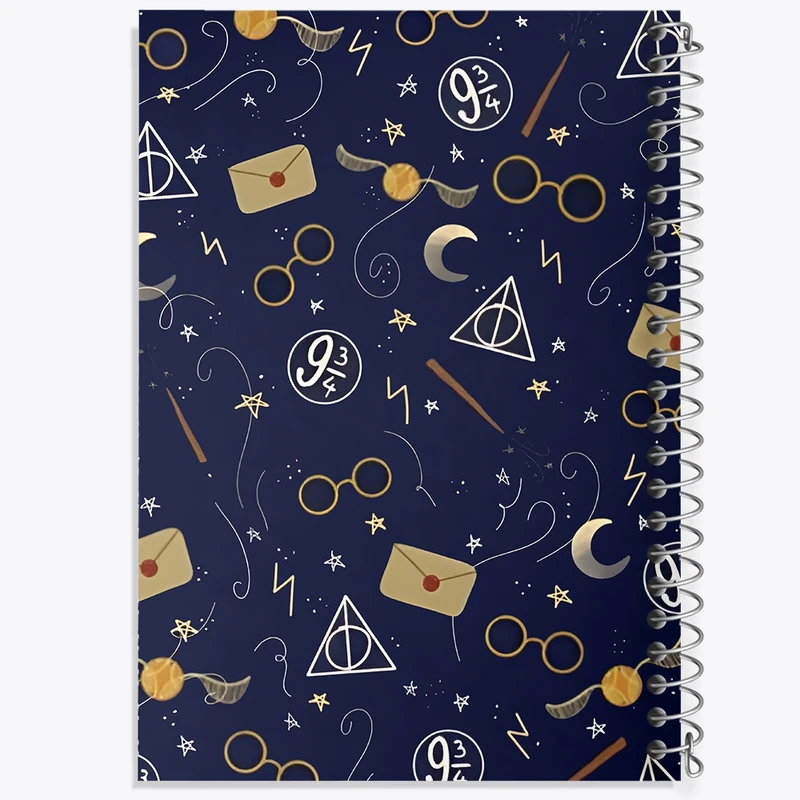 دفتر لیست خرید 50 برگ خندالو طرح پترن هری پاتر کد N7086