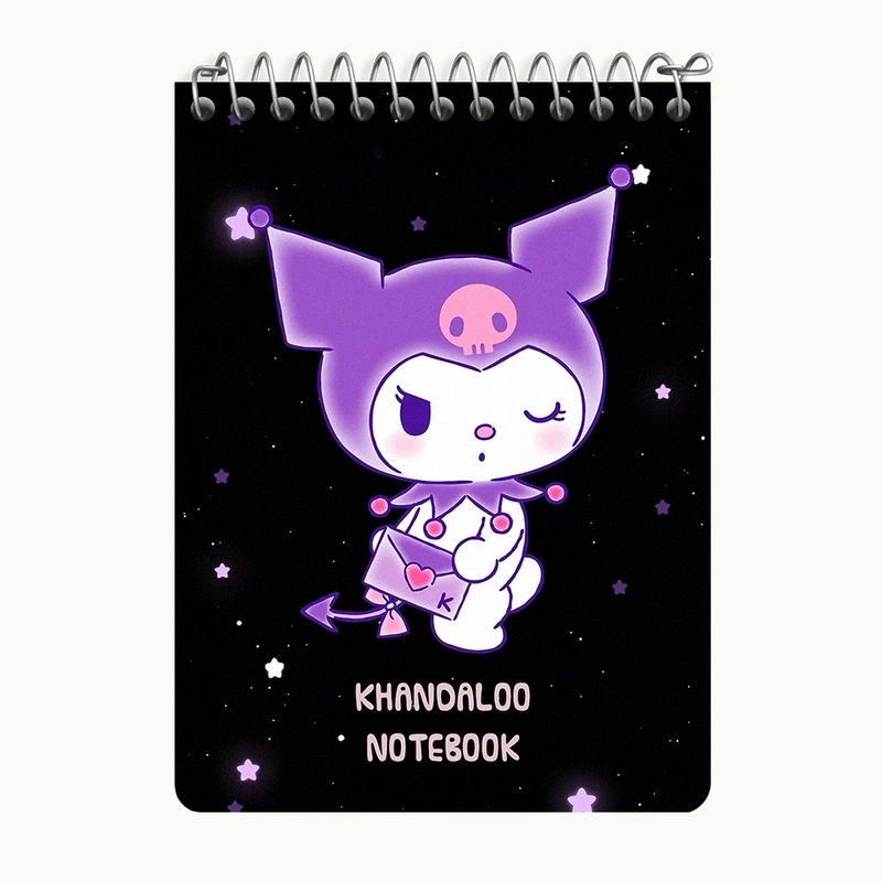 دفتر یادداشت 50 برگ خندالو طرح کرومی (Kuromi) کد N9060