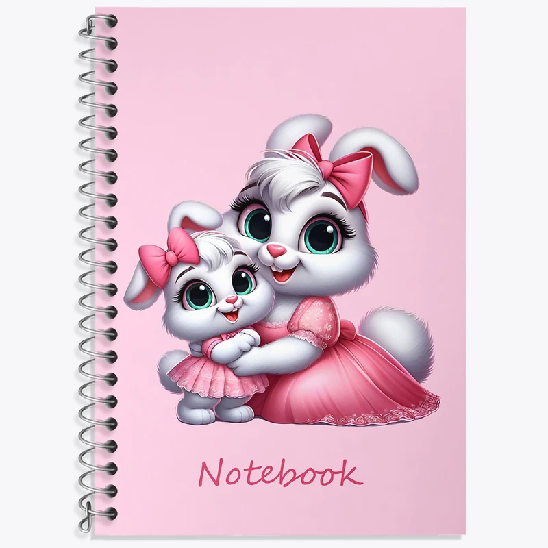 دفتر لغت 50 برگ خندالو طرح خرگوش های بامزه کد N6684