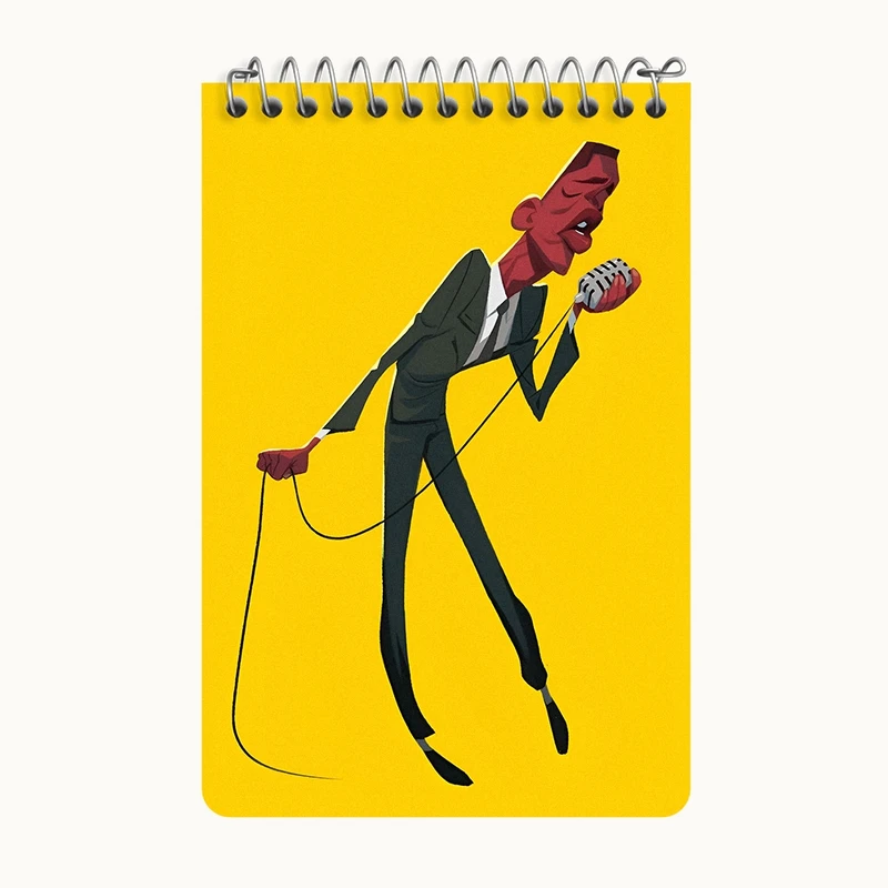 دفتر یادداشت 50 برگ خندالو طرح خواننده کد F8922