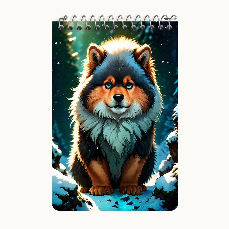 دفتر یادداشت 50 برگ خندالو طرح سگ کد F8578