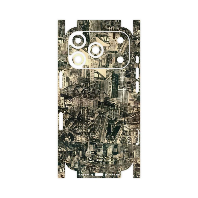 برچسب پوششی ماهوت مدل Collage of Skyscraper-FullSkin مناسب برای گوشی موبایل اپل iPhone 17 Pro