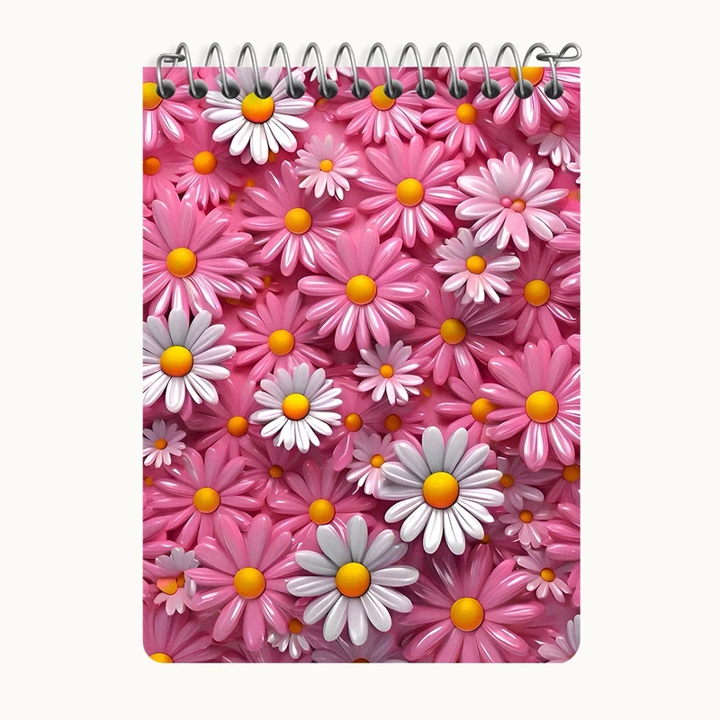 دفتر یادداشت 50 برگ خندالو طرح گل گلی کد N6434