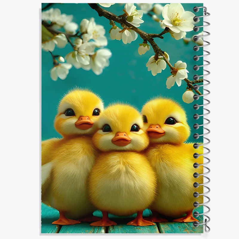 دفتر مشق 50 برگ خندالو طرح جوجه اردک کد F12816