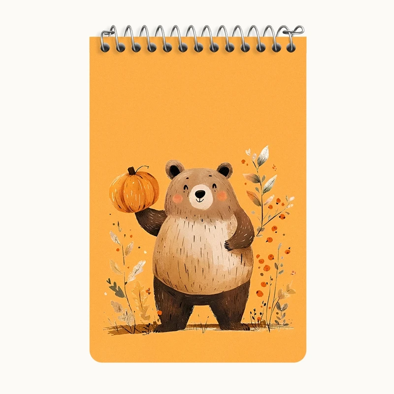 دفتر یادداشت 50 برگ خندالو طرح خرس بامزه کد F7305