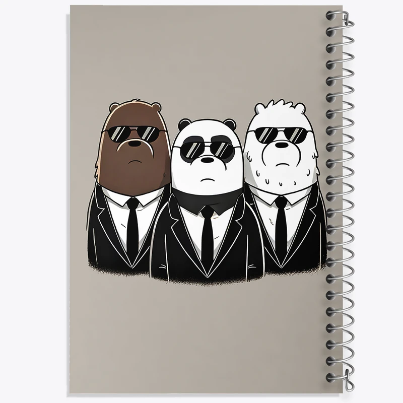 دفتر مشق 100 برگ خندالو طرح سه خرس کله پوک کد F8962