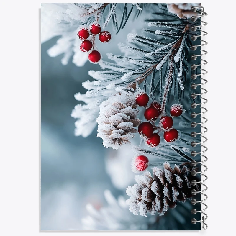 دفتر لیست خرید 50 برگ خندالو طرح درخت برفی کد F8665