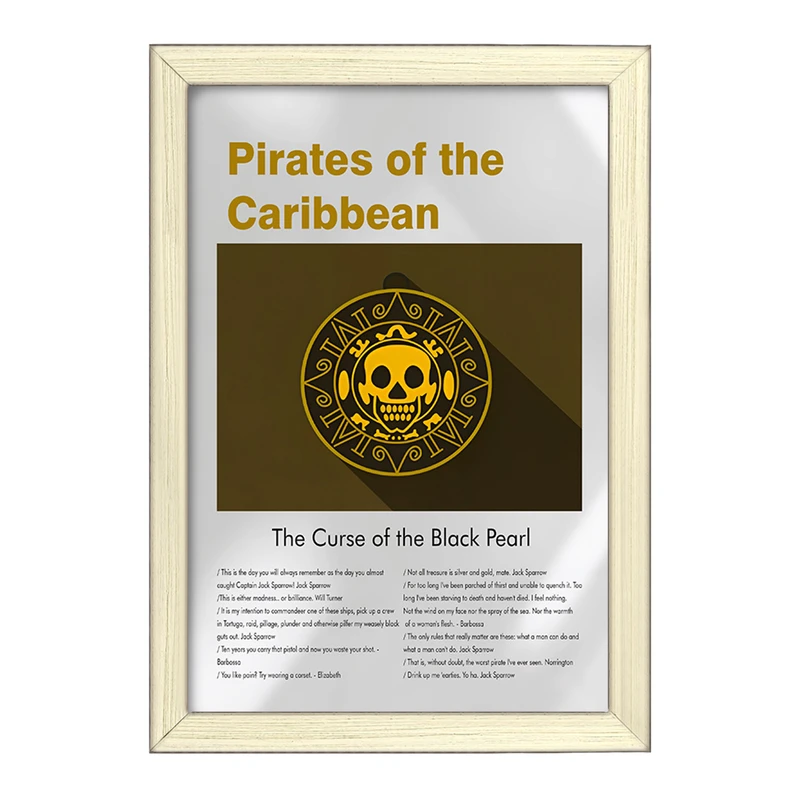 تابلو خندالو طرح دزدان دریایی کارائیب (Pirates of the Caribbean) کد F13830