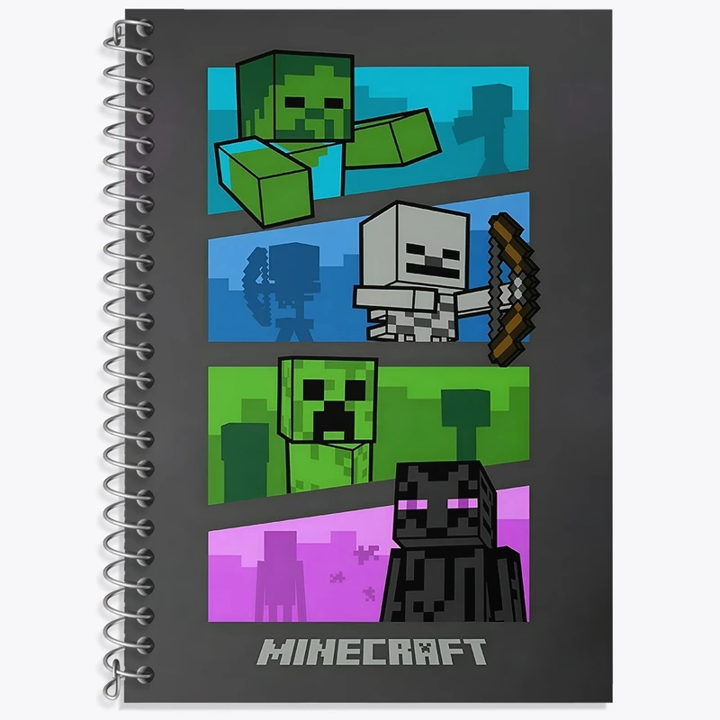 دفتر لغت 50 برگ خندالو طرح ماینکرافت (Minecraft) کد F3499