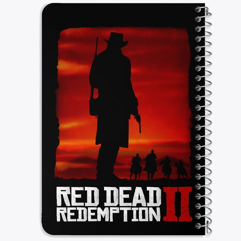 دفتر یادداشت 50 برگ خندالو طرح رد دد (Red Dead) کد N9353