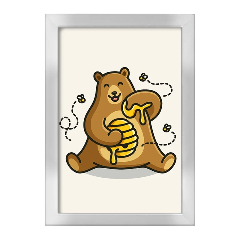 تابلو خندالو طرح حیوانات بامزه خرس کد 28375
