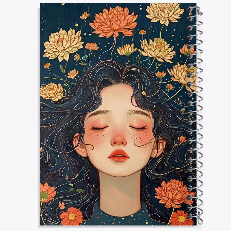 دفتر مشق 50 برگ خندالو طرح دخترانه کد F3276