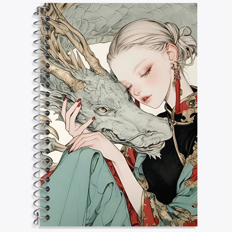 دفتر زبان 50 برگ خندالو مدل سه خط طرح دخترانه کد F3427