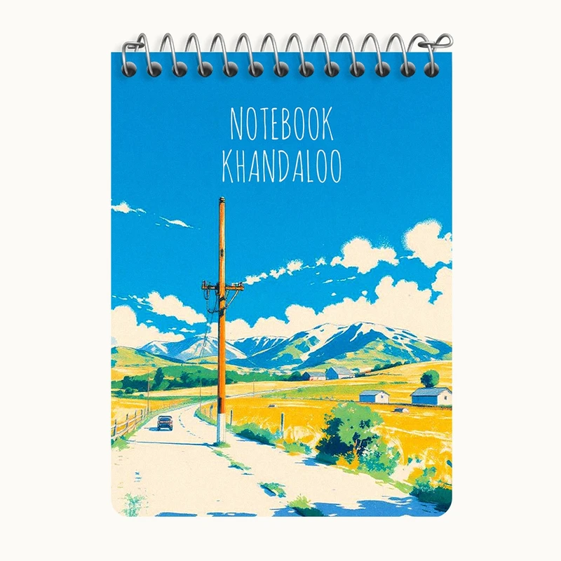 دفتر یادداشت 50 برگ خندالو طرح منظره کد N7756