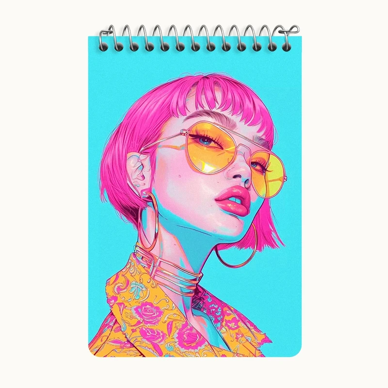 دفتر یادداشت 50 برگ خندالو طرح دخترانه کد F7626