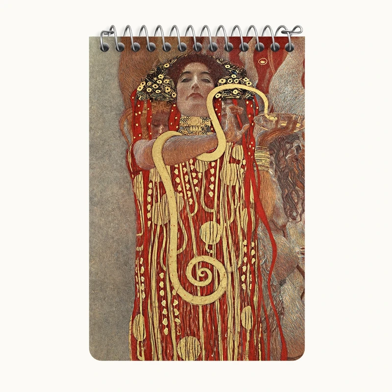 دفتر یادداشت 50 برگ خندالو طرح نقاشی بهداشت اثر گوستاو کلیمت کد F12150