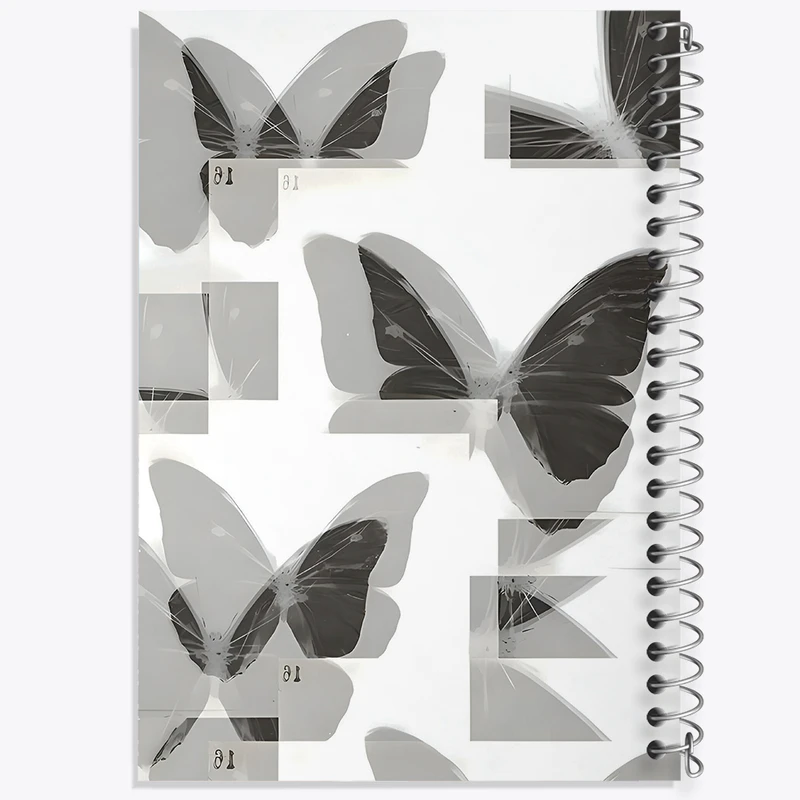 دفتر مشق 50 برگ خندالو طرح پترن پروانه (Butterfly) کد N8604