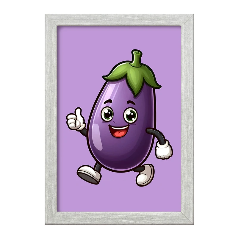 تابلو خندالو طرح بادمجان بامزه کد F7675