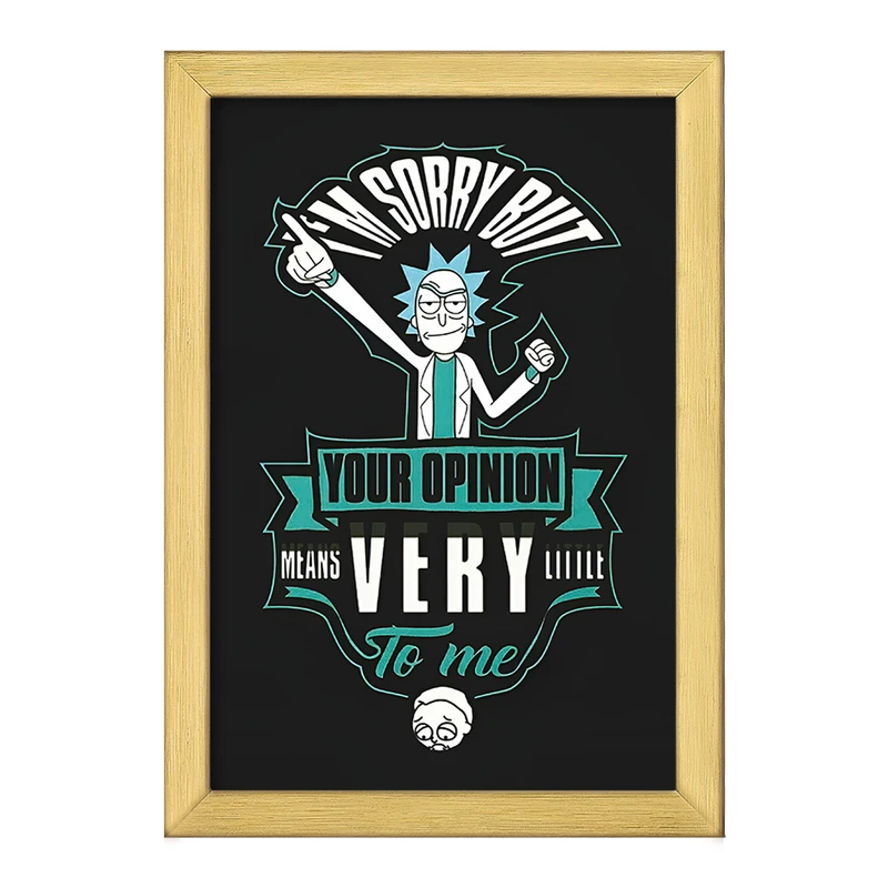 تابلو خندالو طرح ریک و مورتی (Rick and Morty) کد F10816