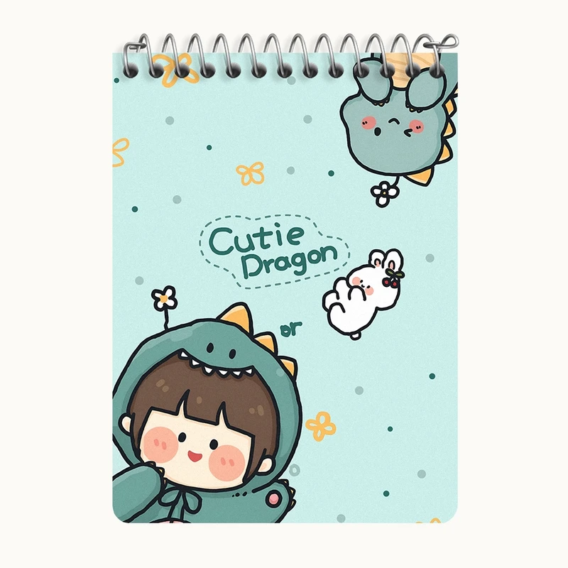 دفتر یادداشت 50 برگ خندالو طرح دخترانه کیوت کد N3947