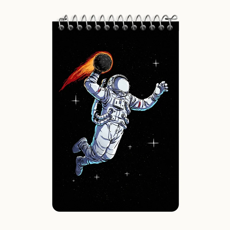 دفتر یادداشت 50 برگ خندالو طرح فضانورد کد F4578