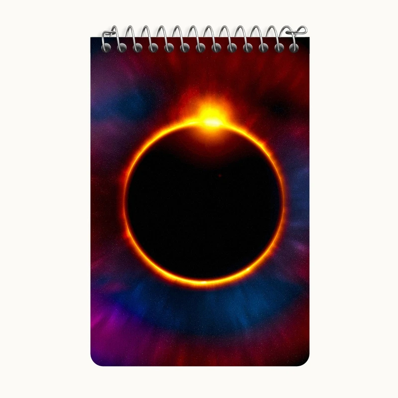 دفتر یادداشت 50 برگ خندالو طرح کهکشان (galaxy) کد F6705