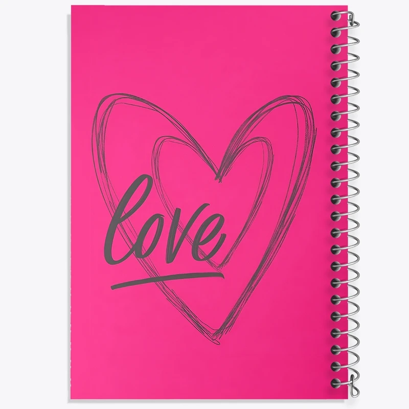 دفتر ژورنال نویسی 50 برگ خندالو مدل نقطه ای طرح Love کد F3843