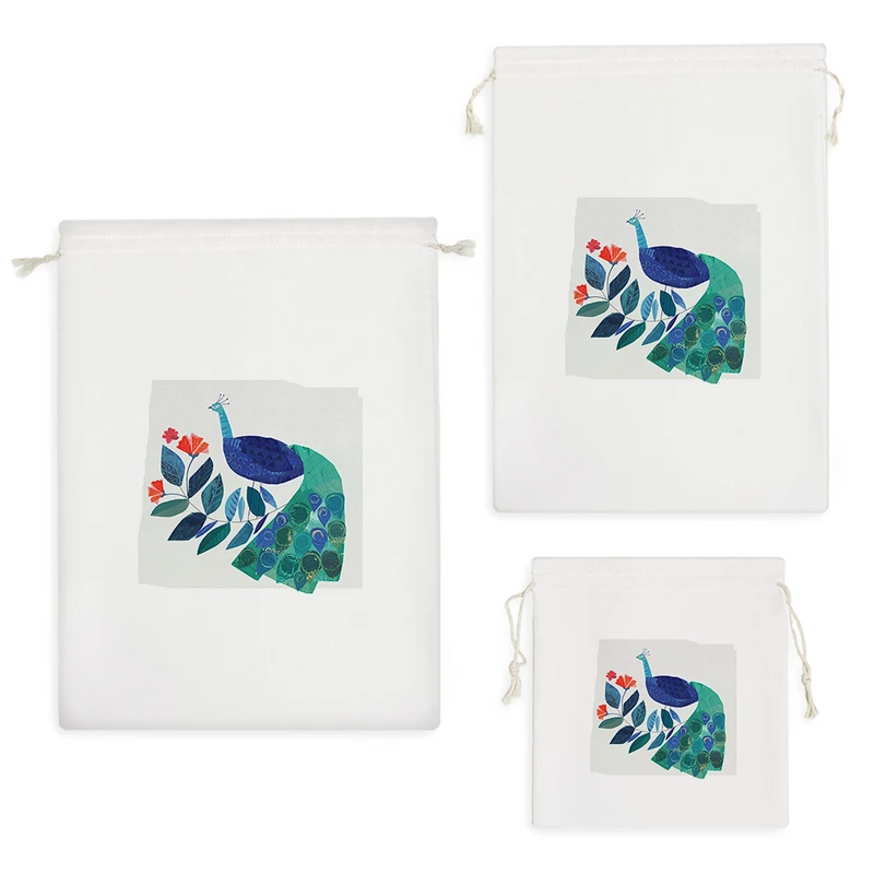 نظم دهنده خندالو مدل طاووس و گل کد H1122 مجموعه 3 عددی