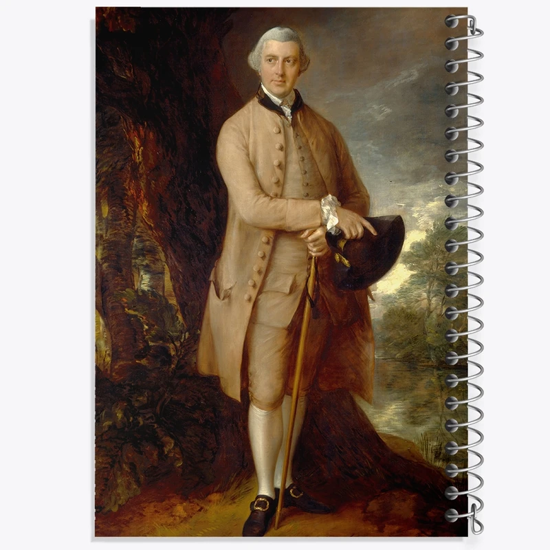 دفتر طراحی 50 برگ خندالو طرح نقاشی ویلیام جانستون اثر توماس گینزبرو کد F12491