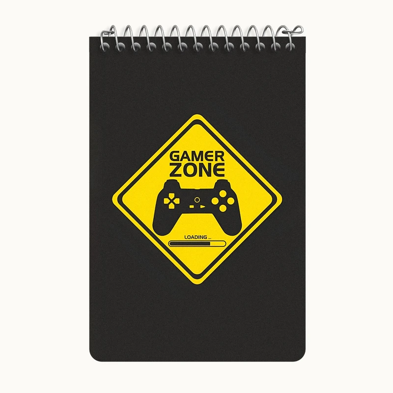 دفتر یادداشت 50 برگ خندالو طرح گیمر (Gamer) کد F6852