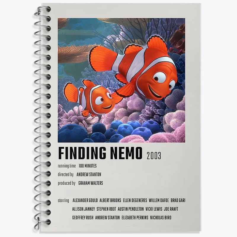 دفتر زبان دوخط 50 برگ خندالو طرح در جستجوی نمو (Finding Nemo) کد F13386