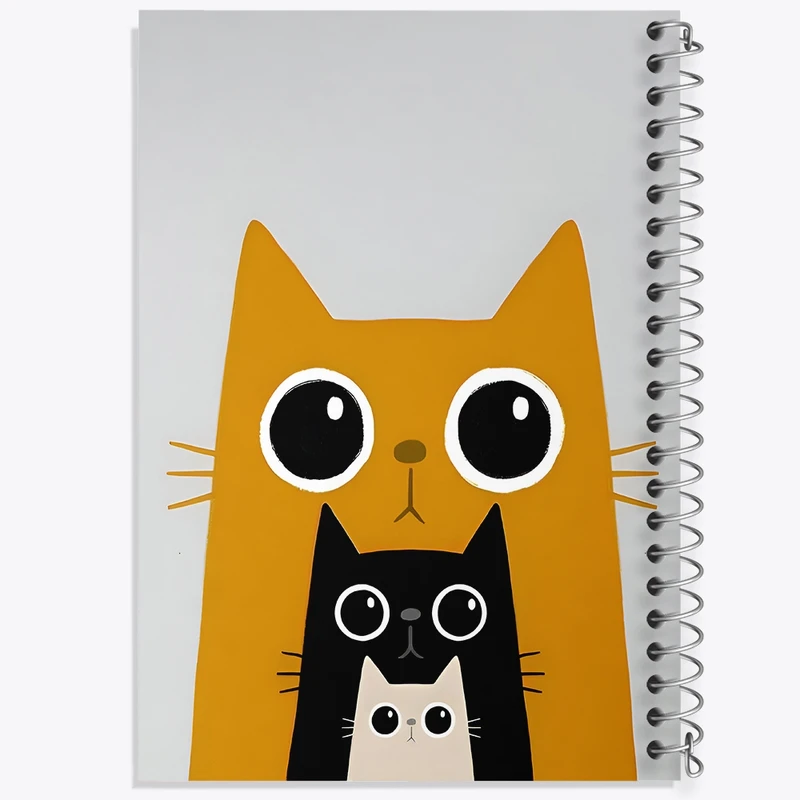 دفتر لیست خرید 50 برگ خندالو طرح گربه های کیوت کد F4922