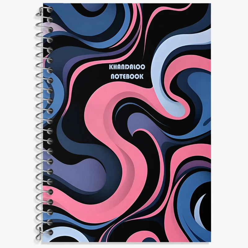 دفتر زبان 50 برگ خندالو مدل دو خط طرح مدرن  کد N8628