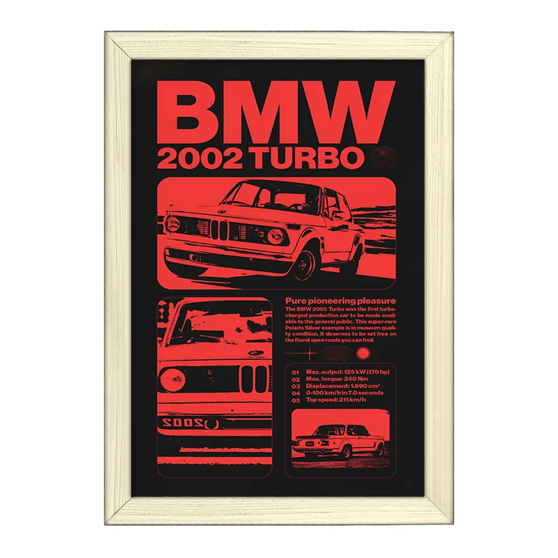 تابلو خندالو طرح بی ام دبلیو (BMW) کد F6398