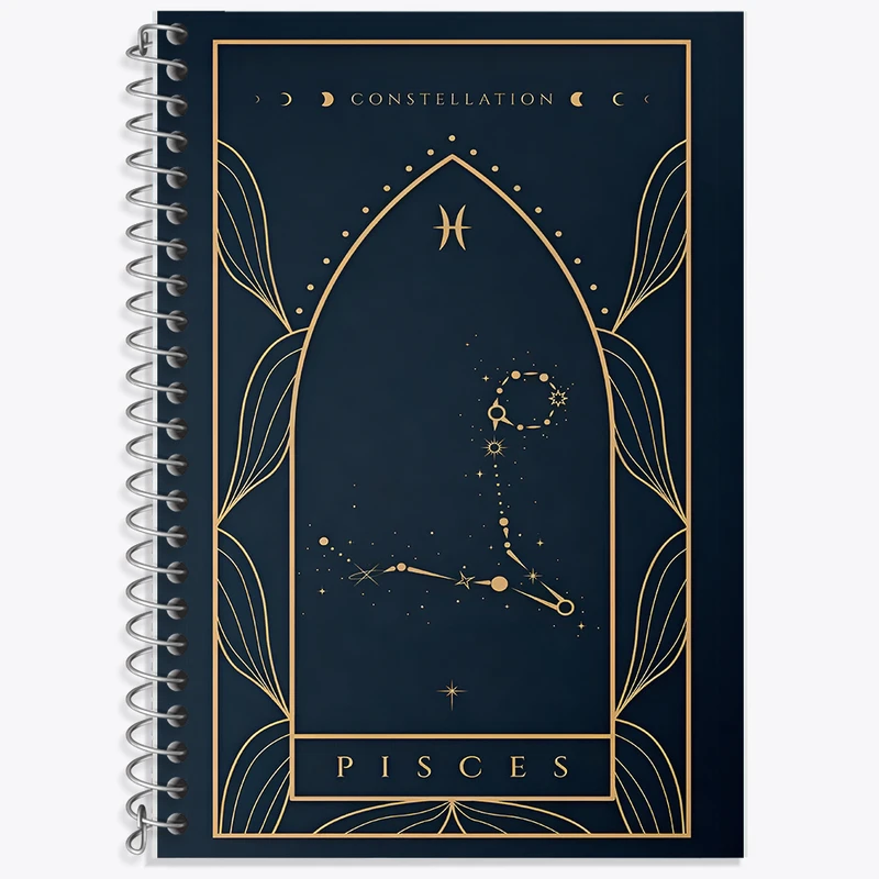 دفتر زبان دوخط 50 برگ خندالو طرح ماه تولد اسفند کد F10882