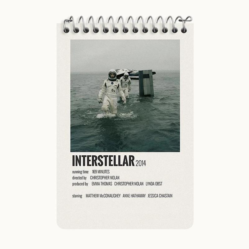 دفتر یادداشت 50 برگ خندالو طرح میان ستاره ای (Interstellar) کد F13369