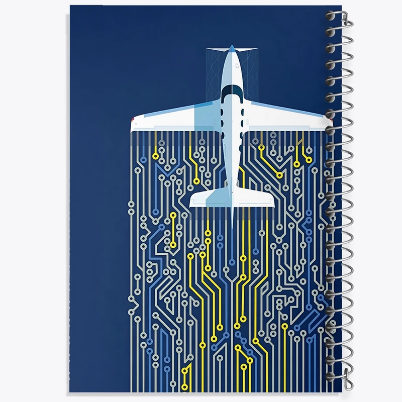 دفتر طراحی 50 برگ خندالو طرح هواپیما کد F8837